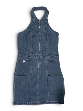 GUESS Mirella Denim Halter dress Size M